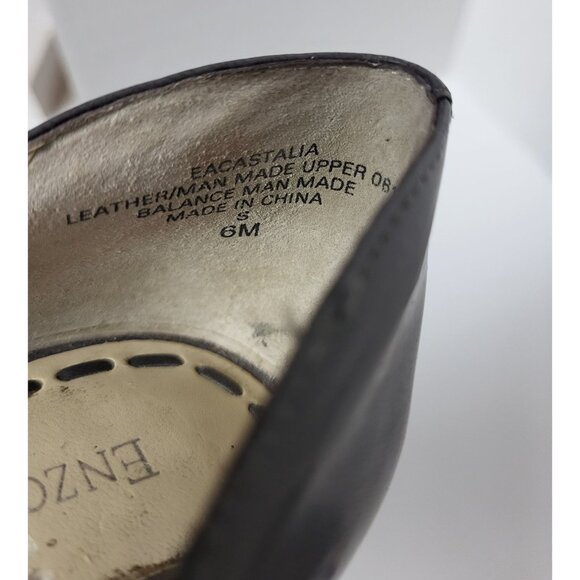 Enzo Angiolini Gray Suede & Leather Pointed Toe Womens Heels Size 6M - Picture 5 of 10